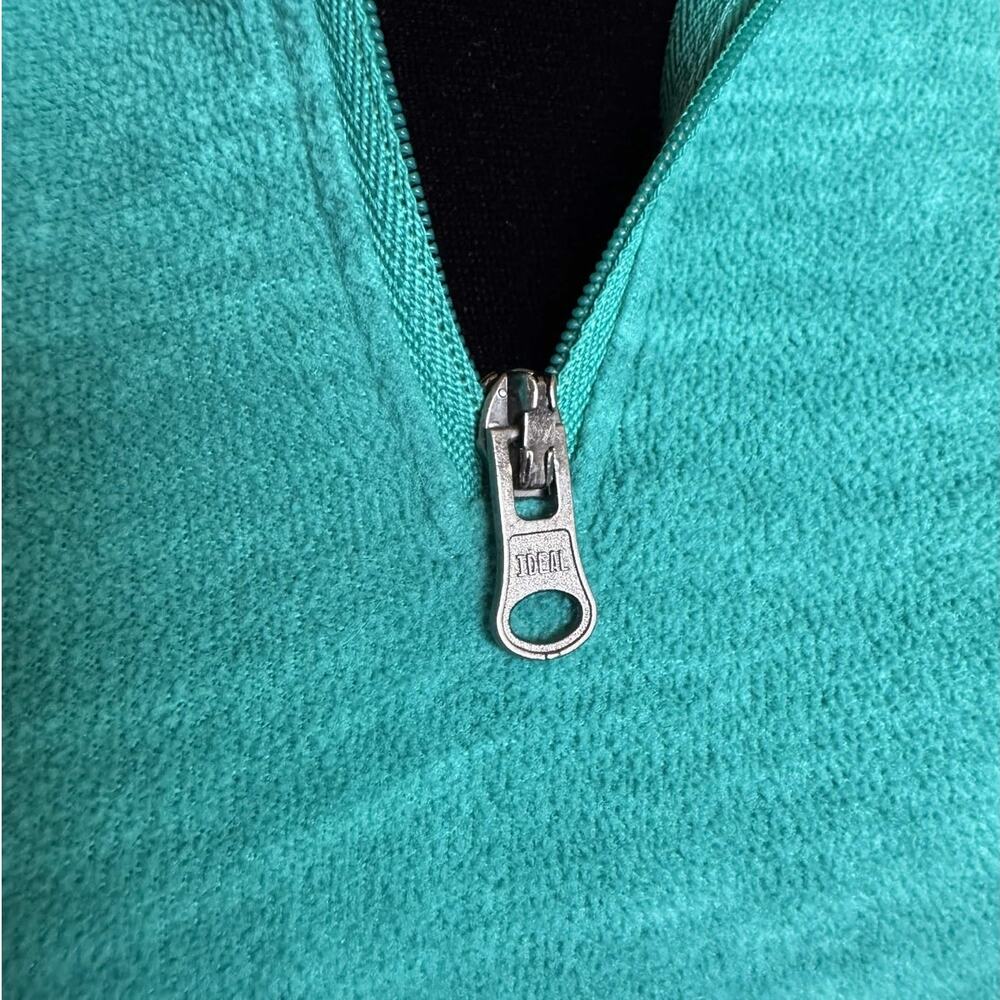 Columbia Quarter 1/4 Zip Fleece Pullover Turquoise Mock Neck Gorpcore Small - Picture 4 of 6
